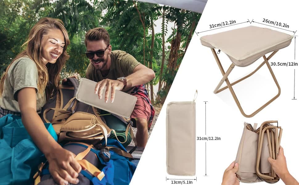 foldable stool which can turned into a satchel