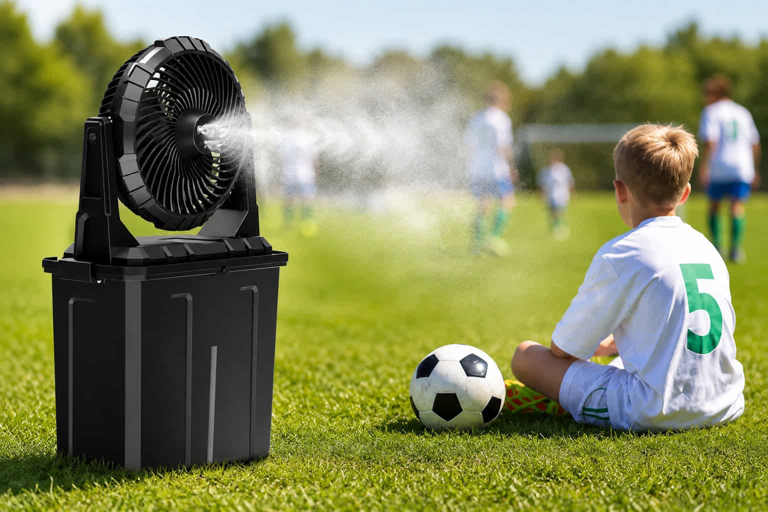 portable misting fan