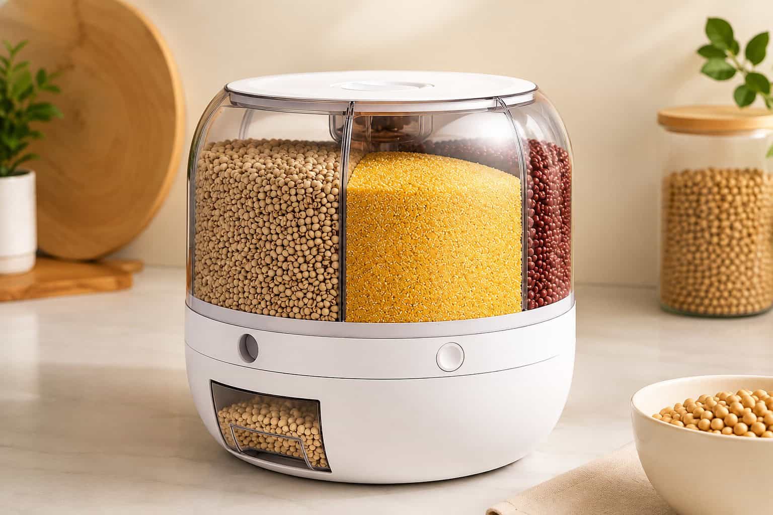 rotating grain dispenser