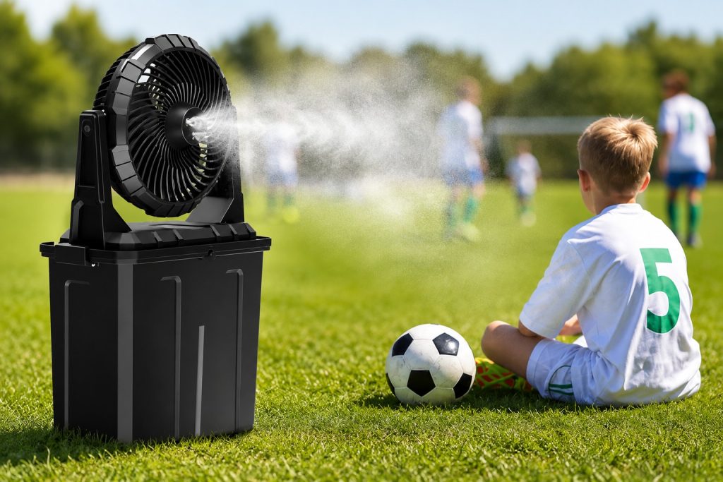 portable misting fan