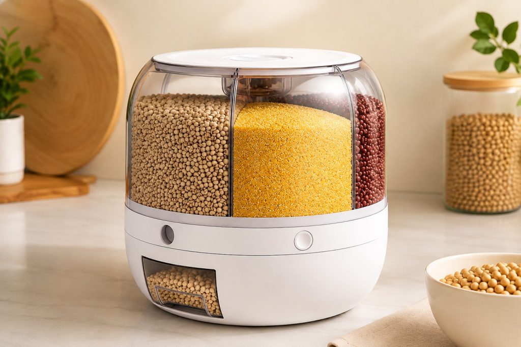 rotating grain dispenser